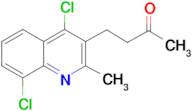 4-(4,8-dichloro-2-methylquinolin-3-yl)butan-2-one