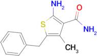 2-amino-5-benzyl-4-methyl-3-thiophenecarboxamide