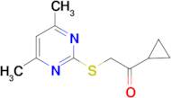 1-cyclopropyl-2-[(4,6-dimethylpyrimidin-2-yl)thio]ethanone