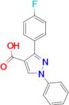 3-(4-fluorophenyl)-1-phenyl-1H-pyrazole-4-carboxylic acid