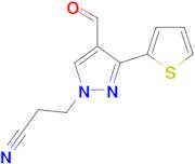 3-[4-formyl-3-(2-thienyl)-1H-pyrazol-1-yl]propanenitrile