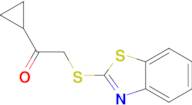 2-(1,3-benzothiazol-2-ylthio)-1-cyclopropylethanone