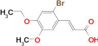 (2E)-3-(2-bromo-4-ethoxy-5-methoxyphenyl)acrylic acid