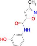 N-(3-hydroxyphenyl)-3-methyl-5-isoxazolecarboxamide