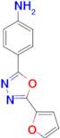 4-[5-(2-furyl)-1,3,4-oxadiazol-2-yl]aniline