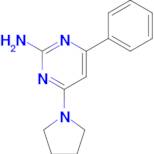 4-phenyl-6-pyrrolidin-1-ylpyrimidin-2-amine