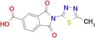 2-(5-methyl-1,3,4-thiadiazol-2-yl)-1,3-dioxoisoindoline-5-carboxylic acid