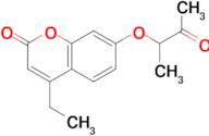 4-ethyl-7-(1-methyl-2-oxopropoxy)-2H-chromen-2-one