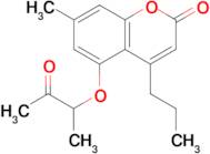 7-methyl-5-(1-methyl-2-oxopropoxy)-4-propyl-2H-chromen-2-one