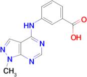 3-[(1-methyl-1H-pyrazolo[3,4-d]pyrimidin-4-yl)amino]benzoic acid