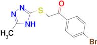 1-(4-bromophenyl)-2-[(5-methyl-4H-1,2,4-triazol-3-yl)thio]ethanone