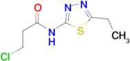 3-chloro-N-(5-ethyl-1,3,4-thiadiazol-2-yl)propanamide