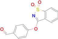 4-[(1,1-dioxido-1,2-benzisothiazol-3-yl)oxy]benzaldehyde