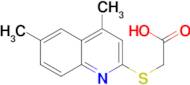 [(4,6-dimethylquinolin-2-yl)thio]acetic acid