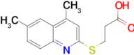 3-[(4,6-dimethylquinolin-2-yl)thio]propanoic acid