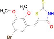 (5Z)-5-(5-bromo-2,3-dimethoxybenzylidene)-2-thioxo-1,3-thiazolidin-4-one