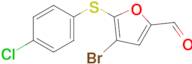 4-bromo-5-[(4-chlorophenyl)thio]-2-furaldehyde