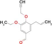 3-allyl-5-ethoxy-4-(2-propyn-1-yloxy)benzaldehyde