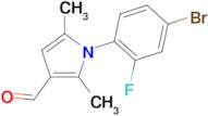 1-(4-bromo-2-fluorophenyl)-2,5-dimethyl-1H-pyrrole-3-carbaldehyde