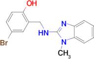 4-bromo-2-{[(1-methyl-1H-benzimidazol-2-yl)amino]methyl}phenol