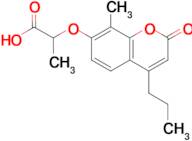 2-[(8-methyl-2-oxo-4-propyl-2H-chromen-7-yl)oxy]propanoic acid