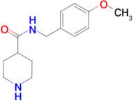 N-(4-methoxybenzyl)piperidine-4-carboxamide