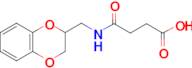 4-[(2,3-dihydro-1,4-benzodioxin-2-ylmethyl)amino]-4-oxobutanoic acid