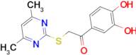 1-(3,4-dihydroxyphenyl)-2-[(4,6-dimethylpyrimidin-2-yl)thio]ethanone