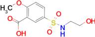 5-{[(2-hydroxyethyl)amino]sulfonyl}-2-methoxybenzoic acid