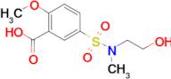 5-{[(2-hydroxyethyl)(methyl)amino]sulfonyl}-2-methoxybenzoic acid