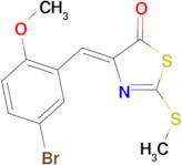 (4Z)-4-(5-bromo-2-methoxybenzylidene)-2-(methylthio)-1,3-thiazol-5(4H)-one