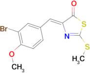 (4Z)-4-(3-bromo-4-methoxybenzylidene)-2-(methylthio)-1,3-thiazol-5(4H)-one