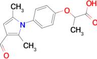 2-[4-(3-formyl-2,5-dimethyl-1H-pyrrol-1-yl)phenoxy]propanoic acid