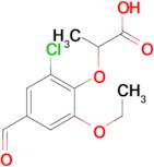 2-(2-chloro-6-ethoxy-4-formylphenoxy)propanoic acid