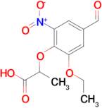 2-(2-ethoxy-4-formyl-6-nitrophenoxy)propanoic acid