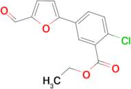 ethyl 2-chloro-5-(5-formyl-2-furyl)benzoate