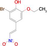2-bromo-6-ethoxy-4-[(E)-2-nitrovinyl]phenol