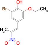 2-bromo-6-ethoxy-4-[(1E)-2-nitroprop-1-en-1-yl]phenol