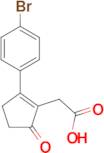 [2-(4-bromophenyl)-5-oxocyclopent-1-en-1-yl]acetic acid