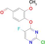 4-[(2-chloro-5-fluoropyrimidin-4-yl)oxy]-3-methoxybenzaldehyde