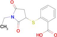 2-[(1-ethyl-2,5-dioxopyrrolidin-3-yl)thio]benzoic acid