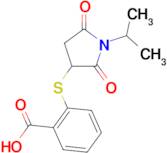 2-[(1-isopropyl-2,5-dioxopyrrolidin-3-yl)thio]benzoic acid