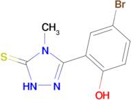 5-(5-bromo-2-hydroxyphenyl)-4-methyl-2,4-dihydro-3H-1,2,4-triazole-3-thione