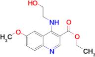 ethyl 4-[(2-hydroxyethyl)amino]-6-methoxyquinoline-3-carboxylate