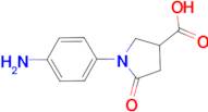 1-(4-aminophenyl)-5-oxo-3-pyrrolidinecarboxylic acid