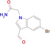 2-(5-bromo-3-formyl-1H-indol-1-yl)acetamide