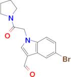 5-bromo-1-(2-oxo-2-pyrrolidin-1-ylethyl)-1H-indole-3-carbaldehyde