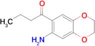 1-(7-amino-2,3-dihydro-1,4-benzodioxin-6-yl)butan-1-one