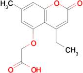 [(4-ethyl-7-methyl-2-oxo-2H-chromen-5-yl)oxy]acetic acid