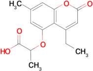 2-[(4-ethyl-7-methyl-2-oxo-2H-chromen-5-yl)oxy]propanoic acid